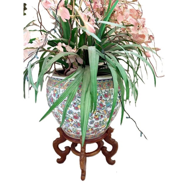 20X16" Ceramic Porcelain Fishbowl Planter Pot with Stand. (26" overall Height). The finest 20" fishbowl I've seen! (Please...