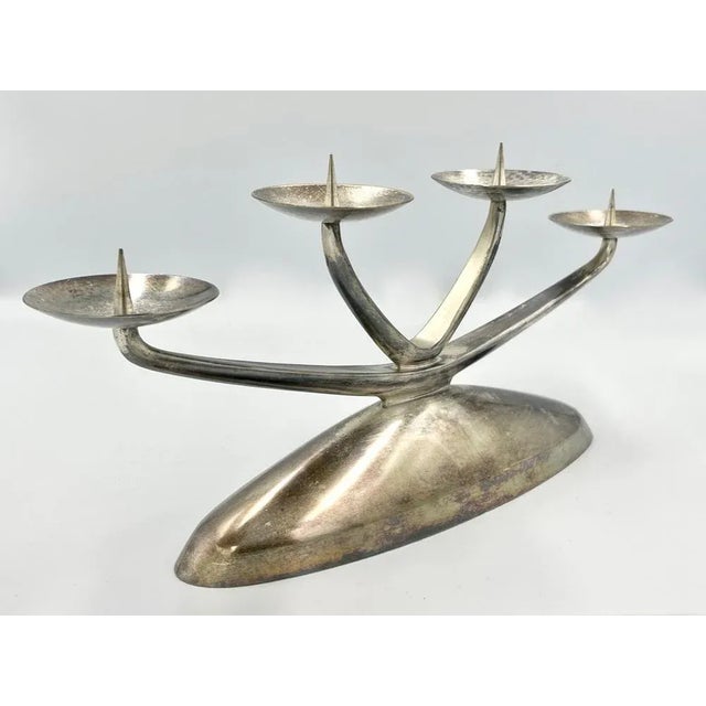 Art Deco Ikora Candleholder from WMF, 1950s For Sale - Image 4 of 10