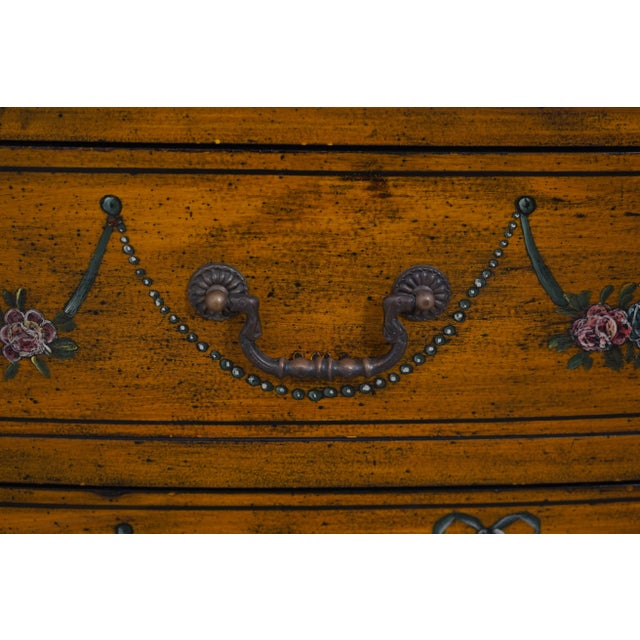 Adams Style Paint Decorated 2 Over 3 Drawer Chest For Sale - Image 10 of 12