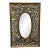 Silver + Gold Trellis Framed Looking Glass Mirror Panel For Sale