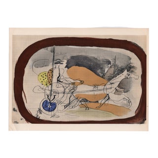 Georges Braque, Chariot with Horse, 1955, Lithograph For Sale