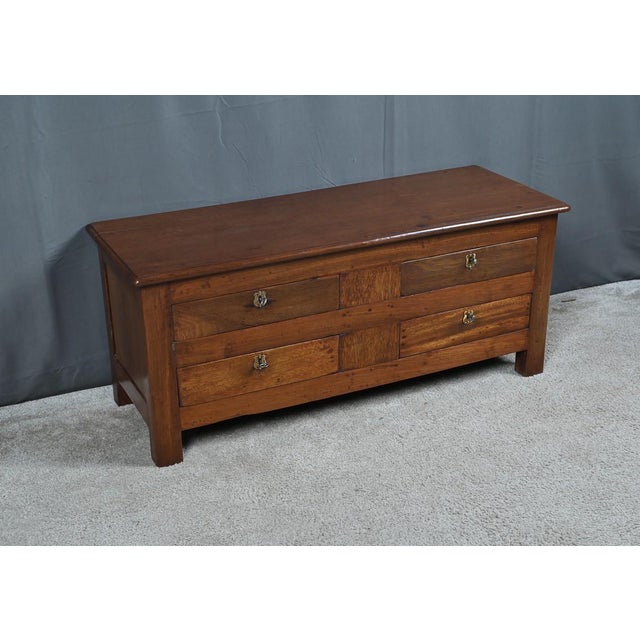 Small Teak Chest from Pondicherry, 1890s For Sale - Image 4 of 18