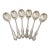 Holmes & Edwards Pearl 1898 Silverplate Round Bowl Gumbo Soup Spoons - Set of 6 For Sale