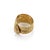 Gold Mid 20th Century Diamond Coiled Snake Ring 18K Yellow Gold Size 6.5 For Sale - Image 8 of 8