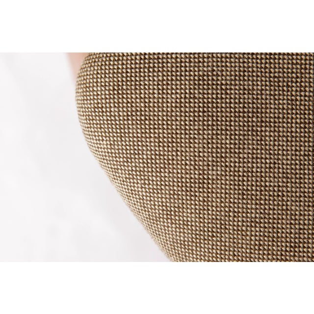 Beige Mid-Century Modern Dining Armchair in Oak and Light Grey Upholstery from Dyrlund, Denmark, 1970s For Sale - Image 8 of 11