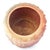 Studio Pottery Basket Form Lidded Jar, 20th C., with reddish hue matte glaze, wear consistent with age and use.