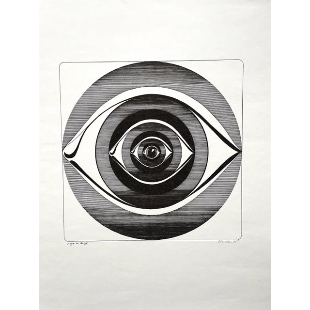 Paper C. Keller, Auge Um Auge, 1975, Print For Sale - Image 7 of 7
