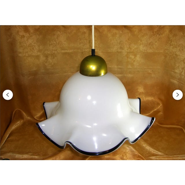 Mid-Century Modern Mid-Century Murano Glass Pendant Light from Peil and Putzler, Germany, 1980s For Sale - Image 3 of 7