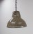 French Holophane Style Tole and Glass Pendant Lamp, 1960s For Sale - Image 3 of 7