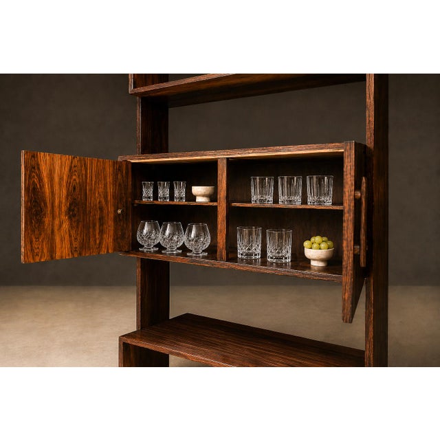 Modular Brazilian Rosewood Shelving Units by Ernesto Hauner, Brazil, 1960s For Sale - Image 17 of 18