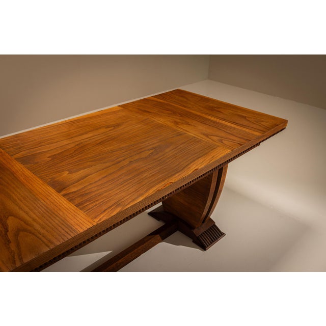 Desk in Ash Veneer and Dark Stained Details by Pier Luigi Colli, Italy, 1930s For Sale - Image 11 of 18
