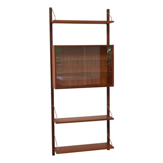 Danish Modern 1-Bay Modular Teak Wall Unit by Poul Cadovius for Cado, 1960s For Sale