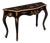 1960s Italian Black & Gilt Chinoiserie French Louis XV Style Console Table For Sale