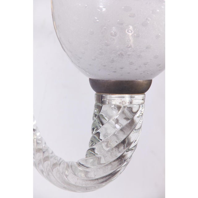 Cream Brass and Glass Wall Lamps from Ercole Barovier, 1940s, Set of 2 For Sale - Image 8 of 18