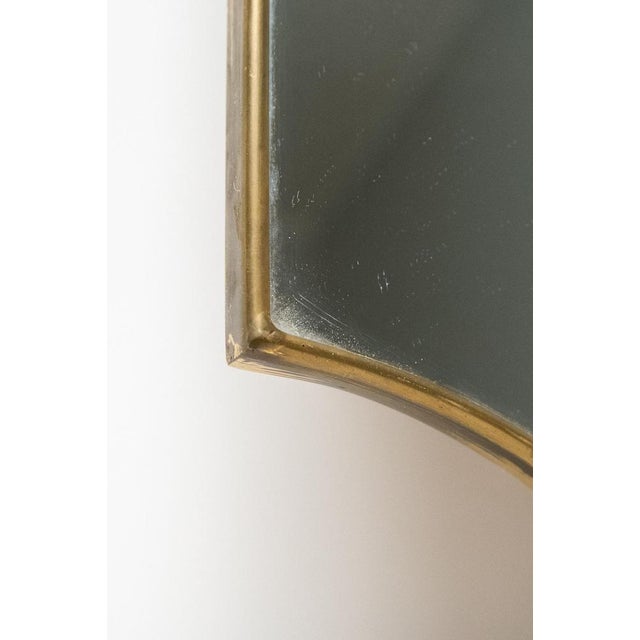 Metal Brass Mirror, Italy, 1960s For Sale - Image 7 of 12