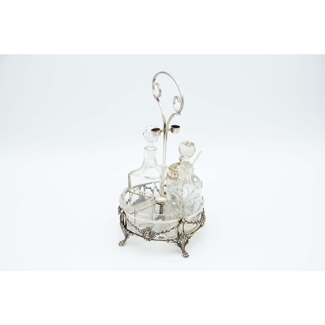 Metal Liqueur Shaker with Two Cruets For Sale - Image 7 of 7