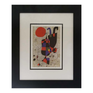 Vintage Joan Miro Lithograph From 1964 Limited Edition Artwork Fine Art Museum Style Wall Art