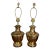 Vintage Brass Ginger Jar Lamps With Brass Finials - A Pair. For Palm Beach Regency, Nautical & GrandMillennial Decor. See Pics! For Sale