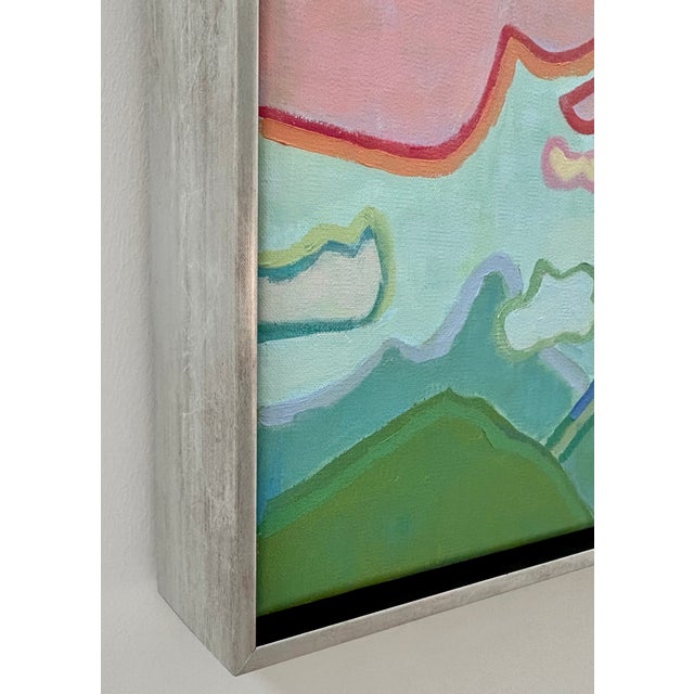 “Cloud Waltz” Framed Oil on Linen by Nancy M. Vignola For Sale In Providence - Image 6 of 7
