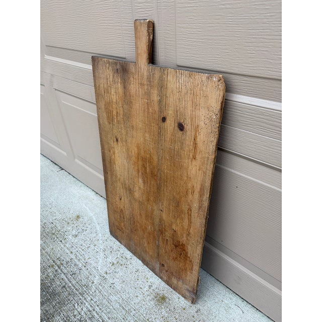 Farmhouse 19th Century French Wooden Bread Board With Original Patina For Sale - Image 3 of 7