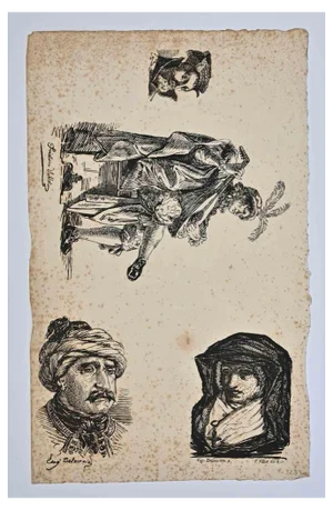 Frédéric Villot, Portraits, Etching, Mid-19th Century