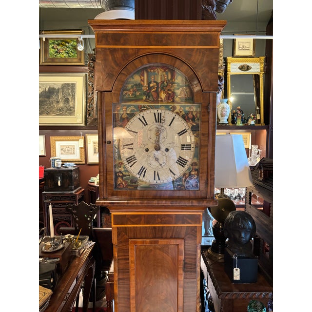 Antique Scottish Mahogany Grandfather Longcase Clock by David Wilson, Stewarton, C. 1860 [Lc] For Sale In Seattle - Image 6 of 12
