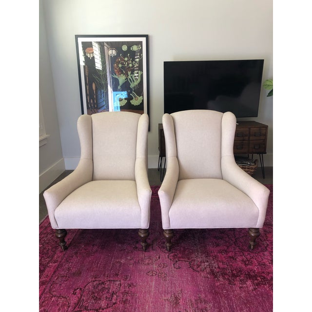 Lee Industries Upholstered Armchairs a Pair Chairish