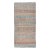 Mid 20th Century Mid 20th Century Vintage Turkish Gallery Kilim With Stripes and Tribal Motifs in Muted Tones For Sale