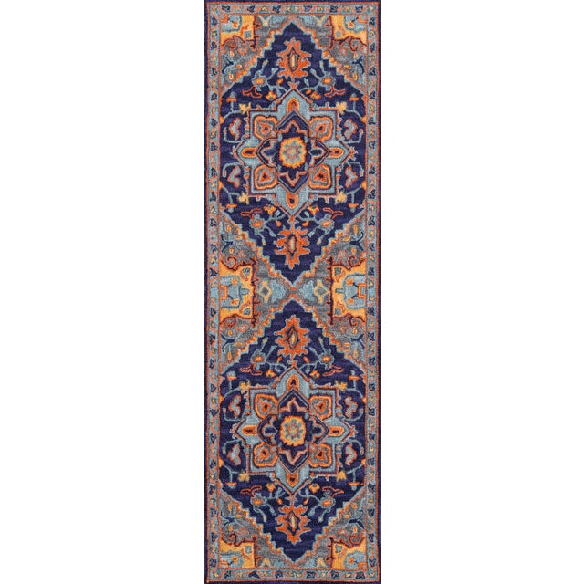 2020s Ibiza Navy Hand Tufted Area Rug 8' X 10' For Sale - Image 5 of 8