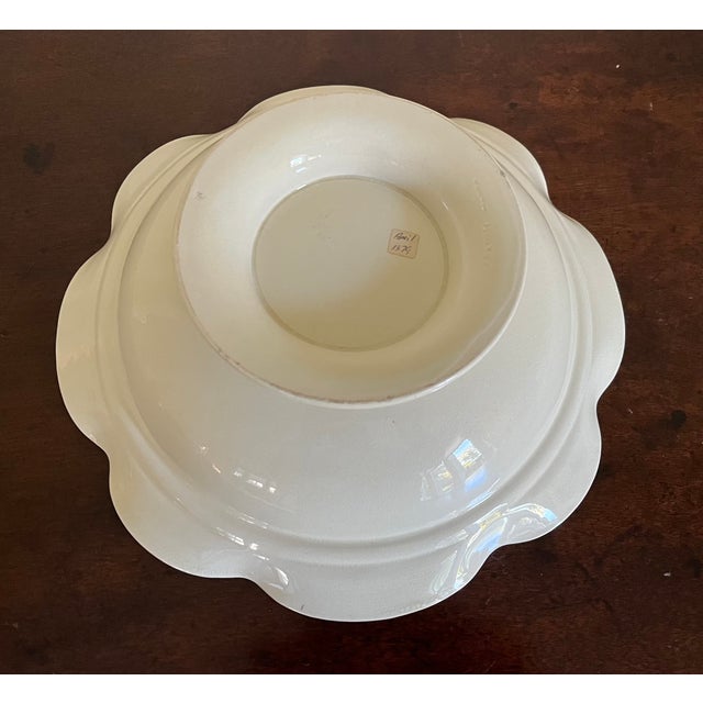 Cream Antique 19th Century Wedgwood Creamware Centerpiece Bowl Circa 1879 For Sale - Image 8 of 11