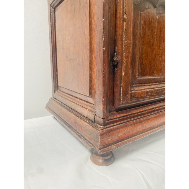 Antique Carved Oak Master Cabinet, 1800s For Sale - Image 4 of 12