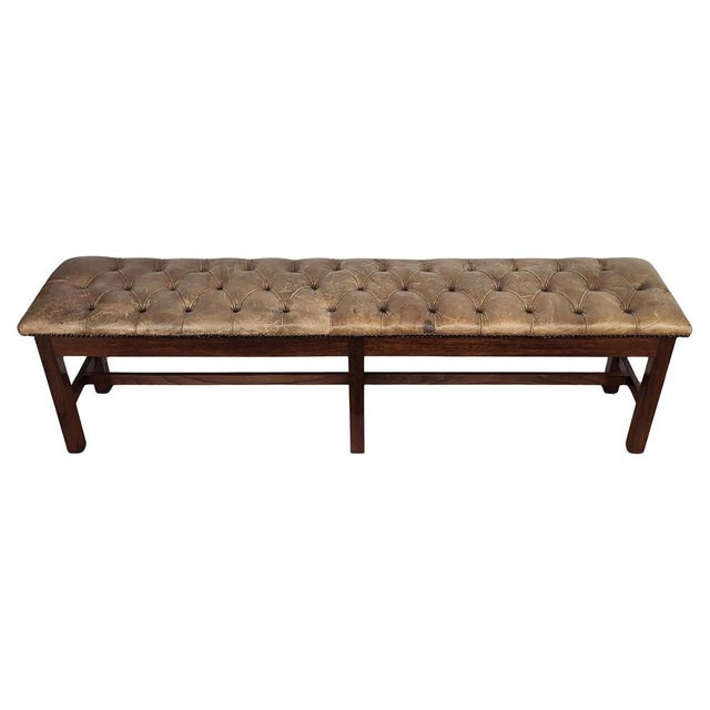 Brown Vintage Italian Walnut Bench, 1980s For Sale - Image 8 of 8