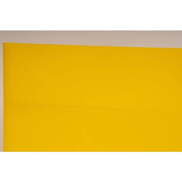 Vintage Yellow Acrylic Storage Cube With Three White Drawers After Joe Colombo For Sale - Image 15 of 18
