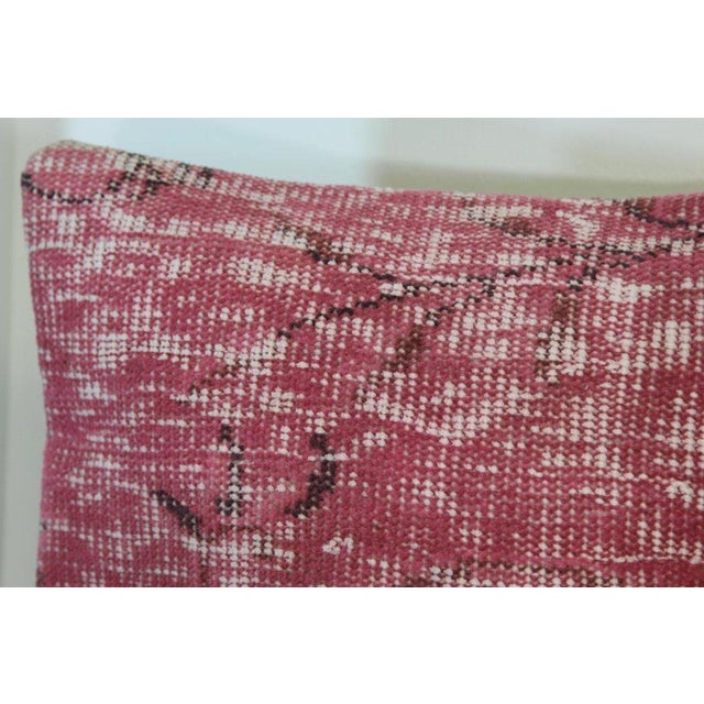 Pink Handmade OverDyed Rug Pillow Covers A Pair Chairish