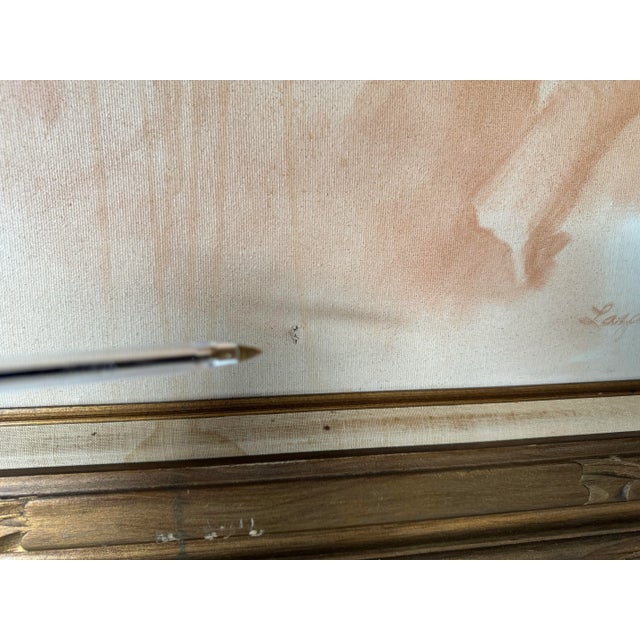 1970's Lazarte Nude Man Portrait Oil Painting, Framed For Sale - Image 10 of 12