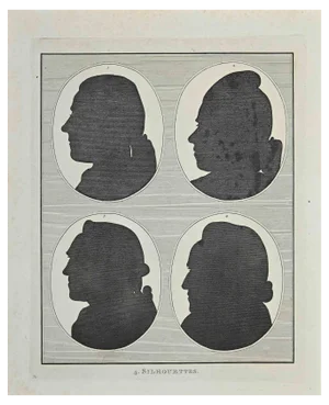 Thomas Holloway, Silhouettes, Original Etching, 1810