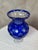 Vintage Crystal Blue Vase, 1950s For Sale - Image 12 of 12