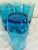 Glass Vintage Mid-Century Modern Aqua Blue Drinking Glass Tumblers - Set of 6 For Sale - Image 7 of 8
