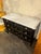 Vintage French Louis XVI Jansen Style Black Lacquered Chest For Sale - Image 4 of 13