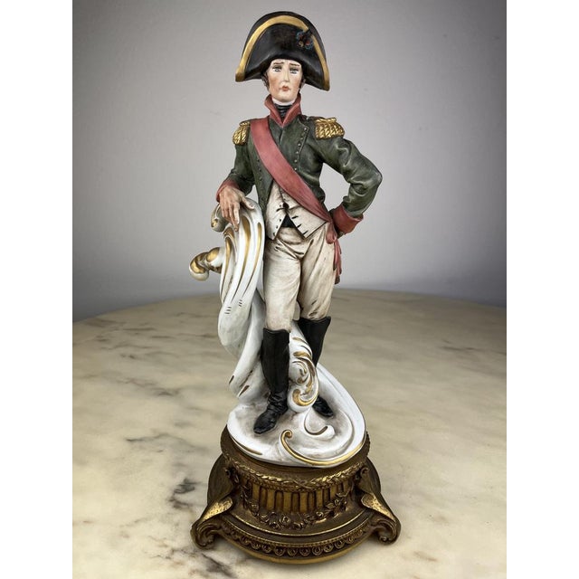 Italian Napoleon Figurine in Porcelain and Bronze, 1990 For Sale - Image 14 of 16