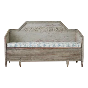 Early 19th Century Swedish Gustavian Bench, Sofa Daybed
