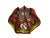 Wood Vintage String Art Pendant, Wood, Cotton in Orange/Red, Green, Yellow, 1970s For Sale - Image 7 of 9
