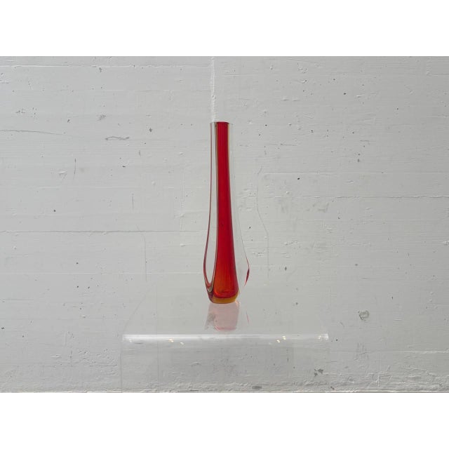 Sommerso Murano Glass Vase by Flavio Poli for Seguso Vetri d'Arte, 1950s For Sale - Image 9 of 12