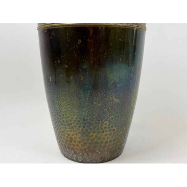 Antique Jugendstill Vase in Brass, 1900s For Sale - Image 10 of 14