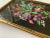 Vintage Floral Embroidery Wall Hanging, Framed For Sale In New York - Image 6 of 9