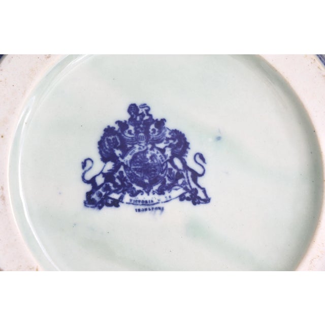 Ceramic Early 20th Century Blue and White Victoria Wear Teapot For Sale - Image 7 of 8