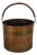 Antique British Arts & Crafts Copper & Brass Log Bucket or Basket, 1920s For Sale