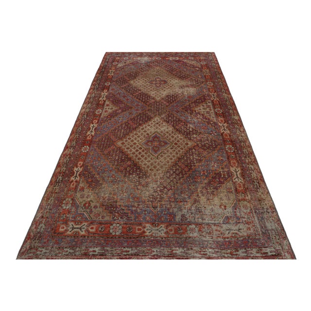 Traditional 1960s Vintage Samarkand Style Rug With Geometric Patterns For Sale - Image 3 of 7