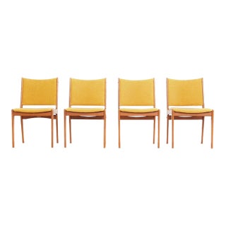 Set of Four Mid Century Danish Dining Chairs For Sale