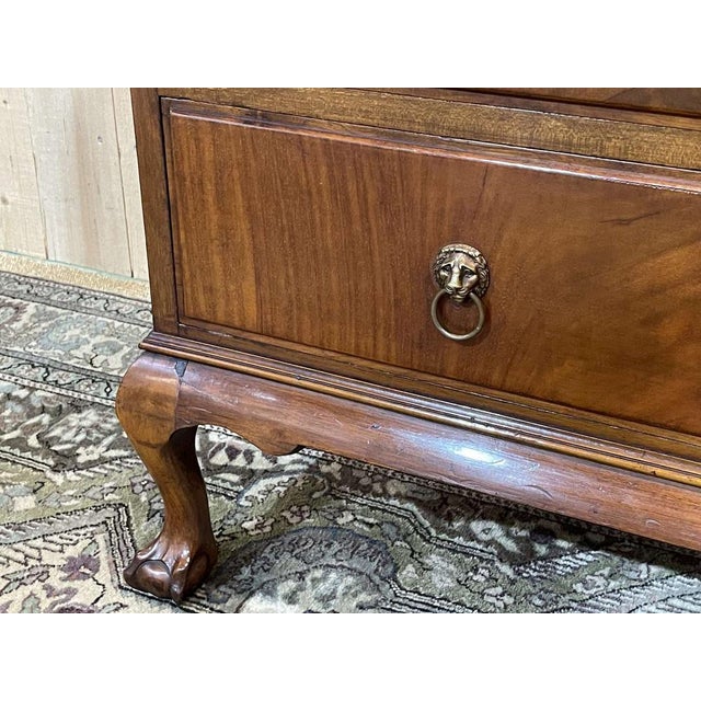 Vintage English Donkey Secretaire in Mahogany, 1930s For Sale - Image 14 of 17